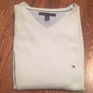 Tommy Hilfiger light blue men’s Vneck sweater NWOT